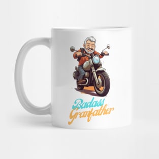 Badass Grandfather on a motorbike Mug